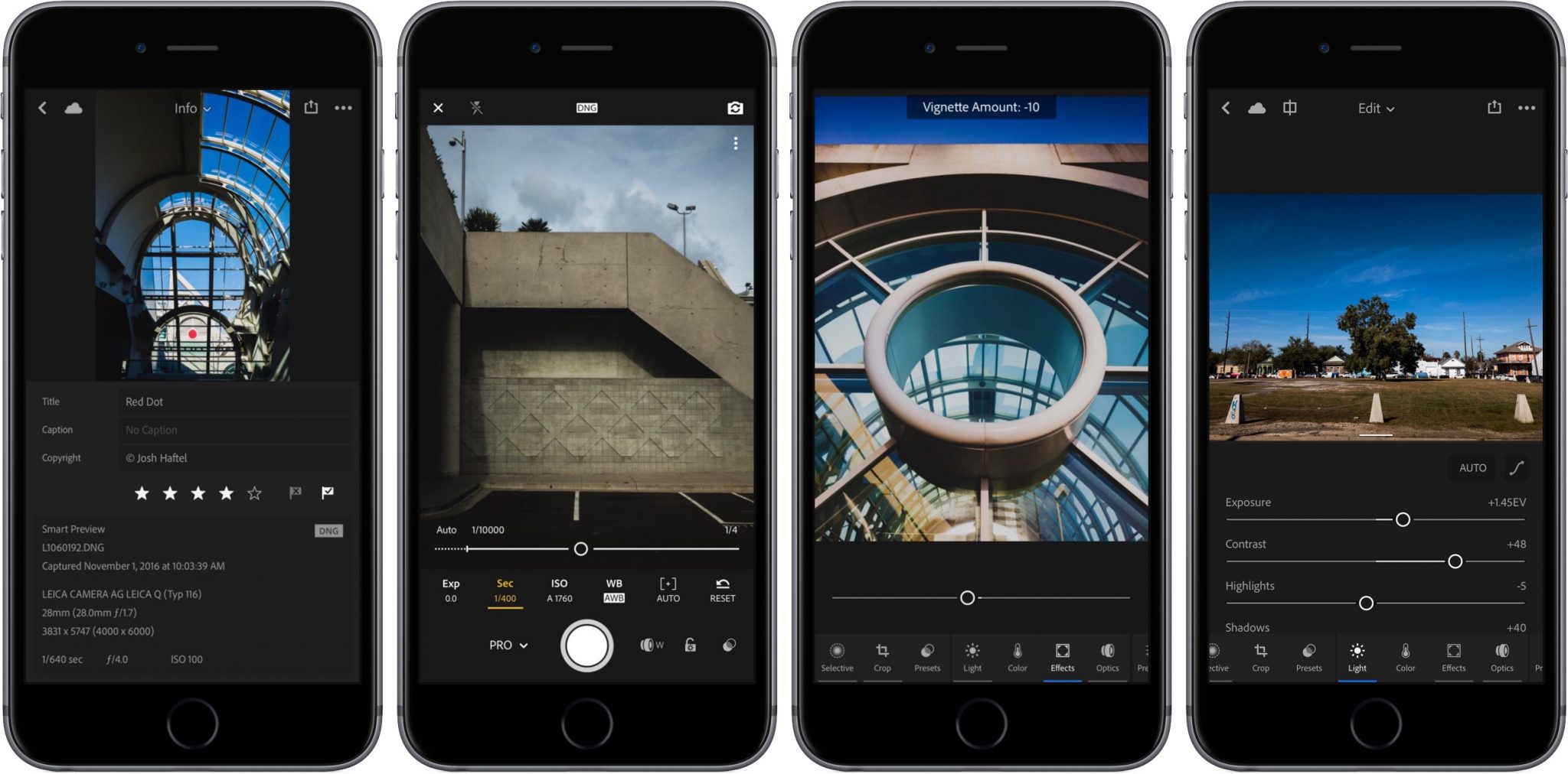 Lightroom for iOS and Android with 3D Touch Support for free