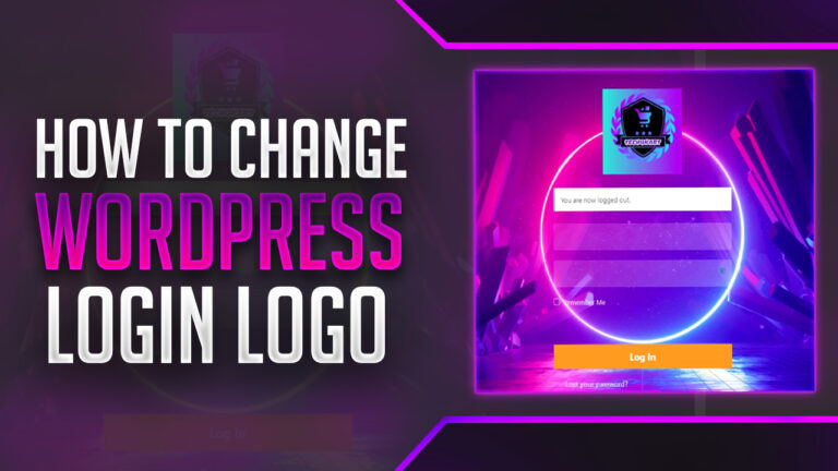 Wordpress login logo change