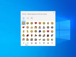 Emoji Panel on Windows 10